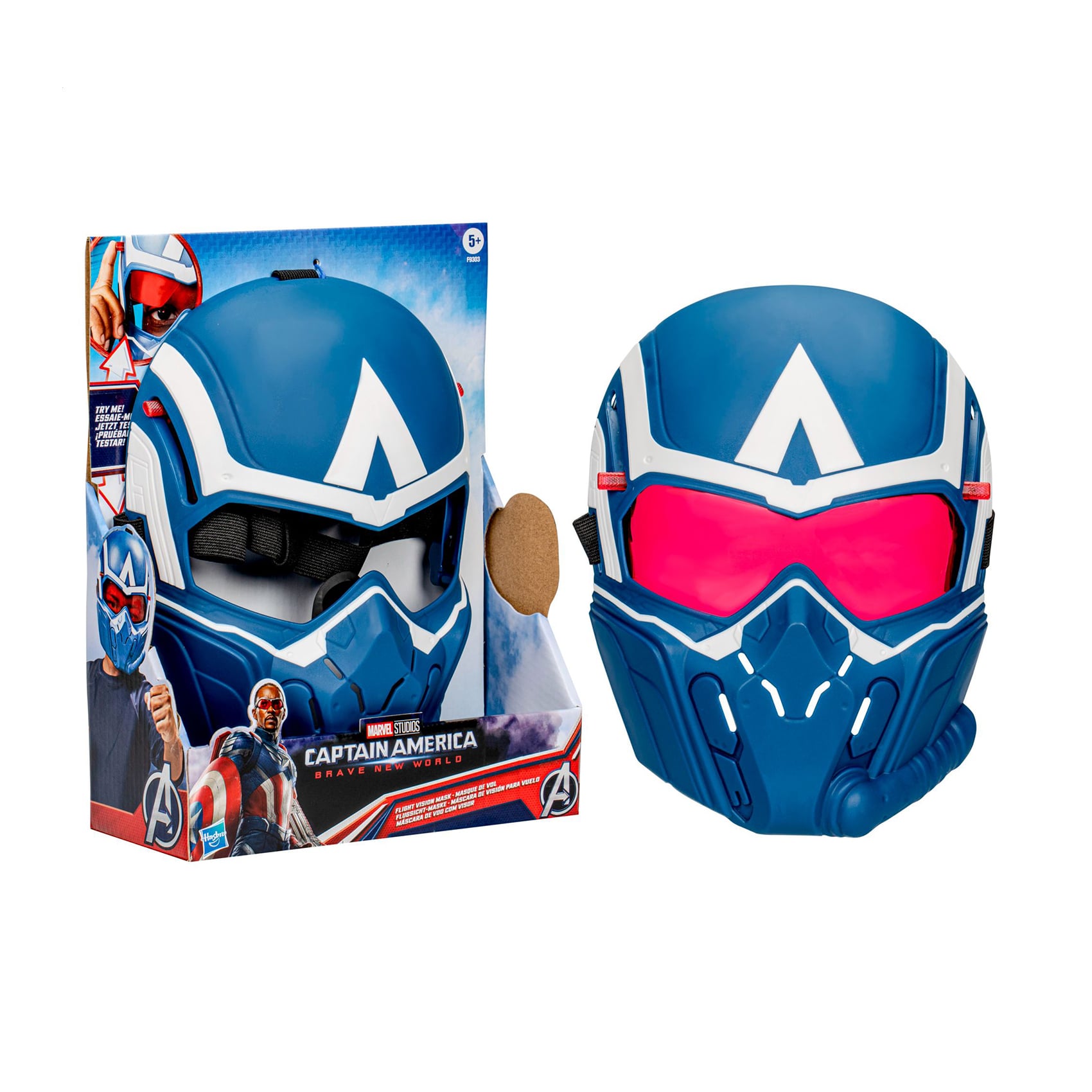 Іграшка Marvel Toys Captain America Brave New World Маска Капітана Америки, від 5 років, 16.5*22.9 см (F9303)